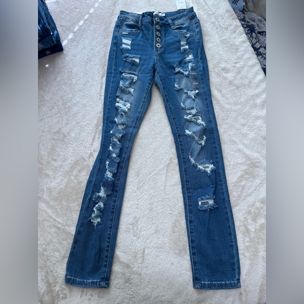 Rue21 Blue Denim High-Rise Jeans